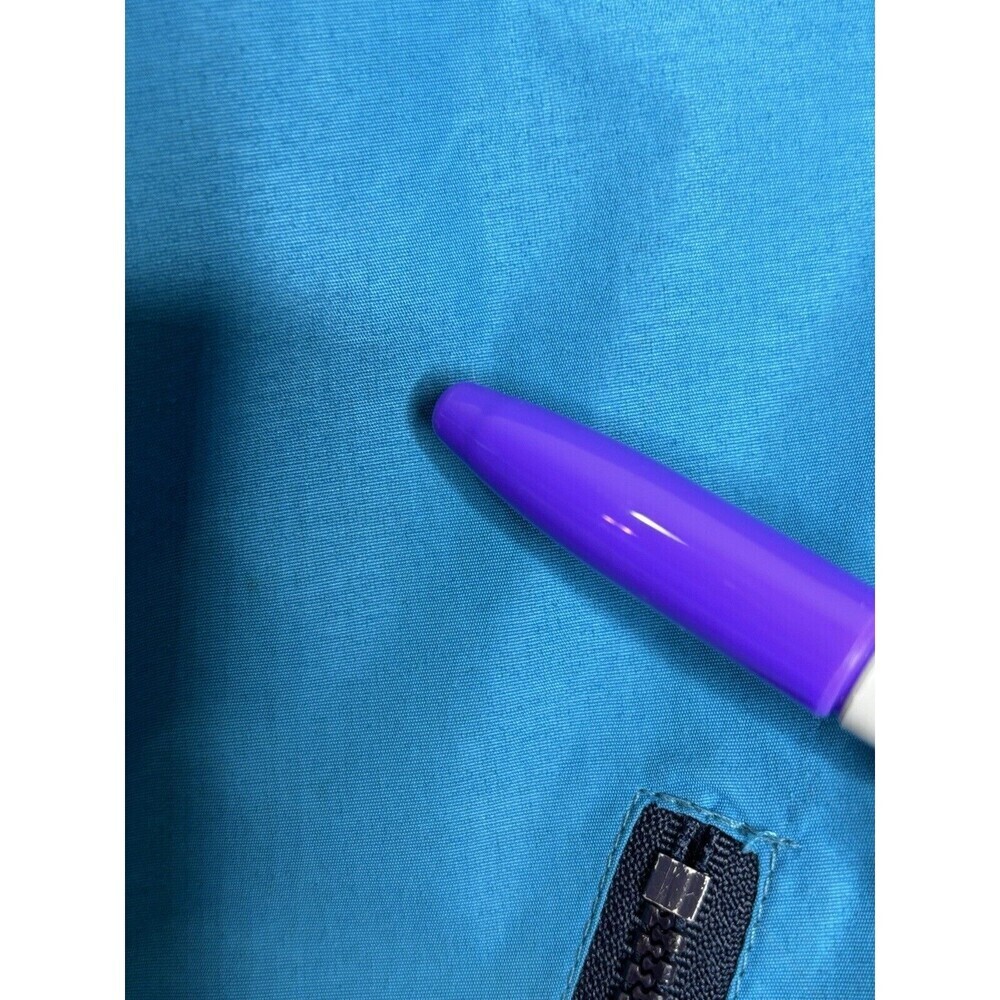 Vtg PATAGONIA Fleece Lined Winter Ski Bomber Jacket Full Zip Blue Youth 11/12 - Picture 15 of 15